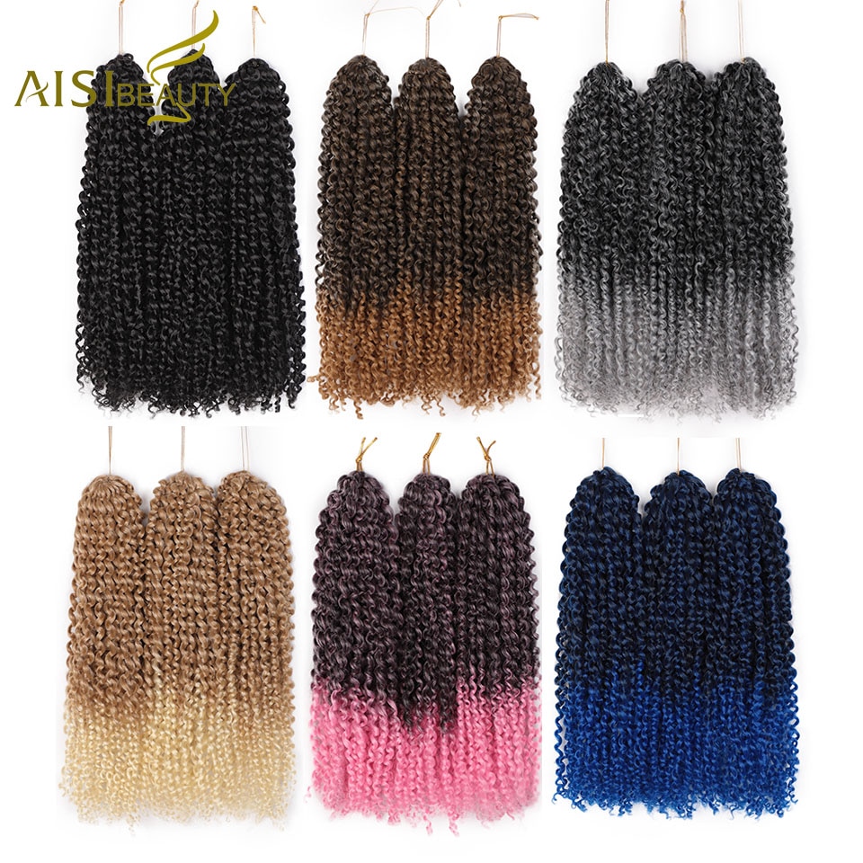 AISI BEAUTY 8 & 12inch 30 ׶/ Ombre Marley Braids Crochet Braid Hair Ȯ   Women ռ Braiding Hair